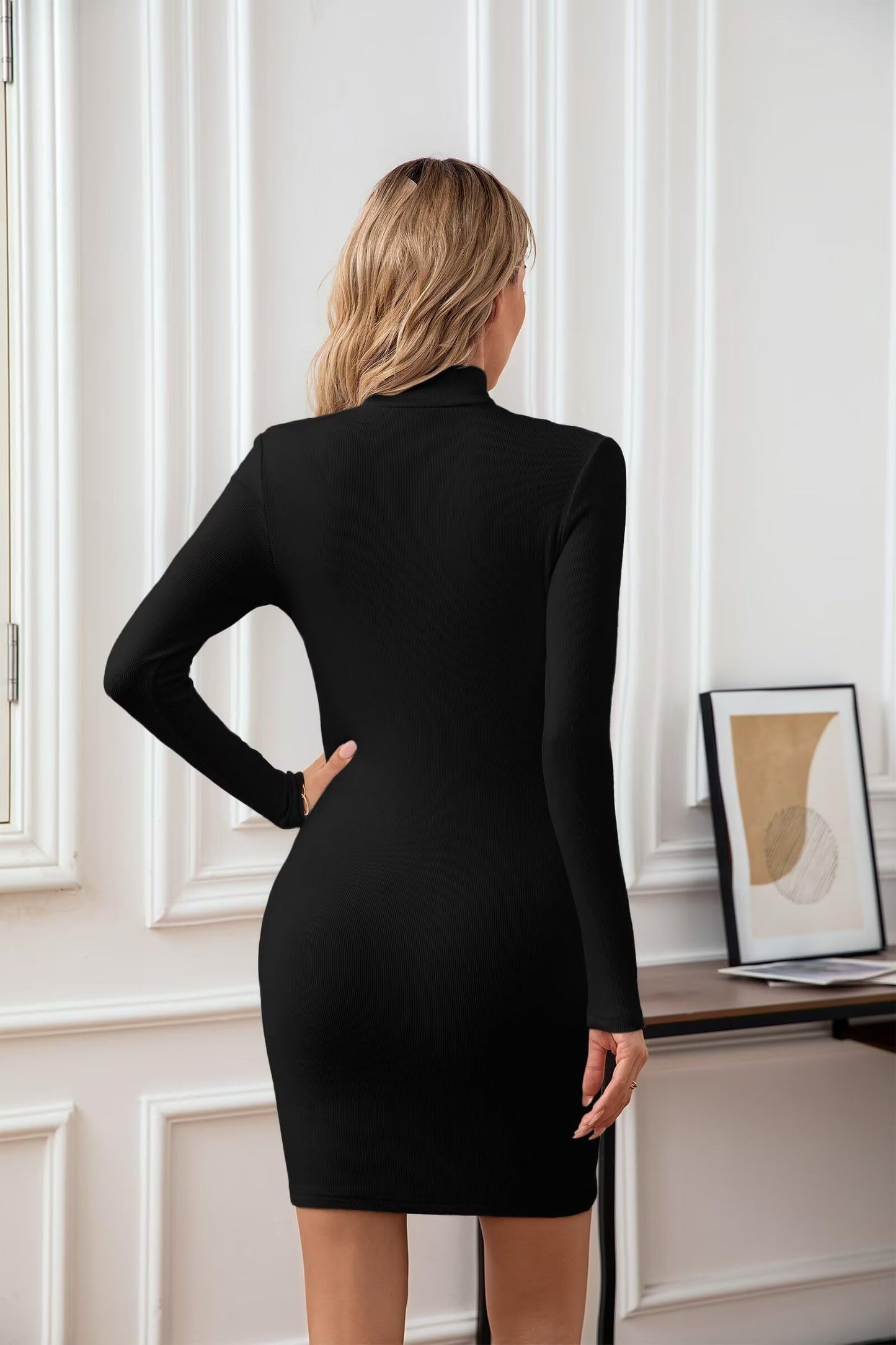 Bodycon mock neck Dress