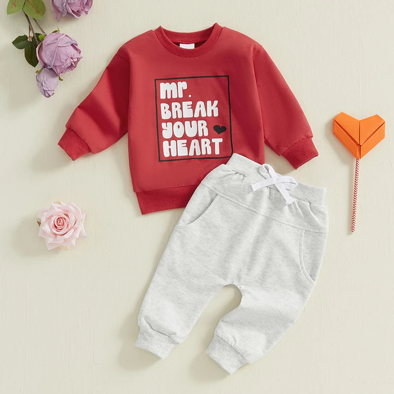 Baby Boy Heartbreaker Pants Set